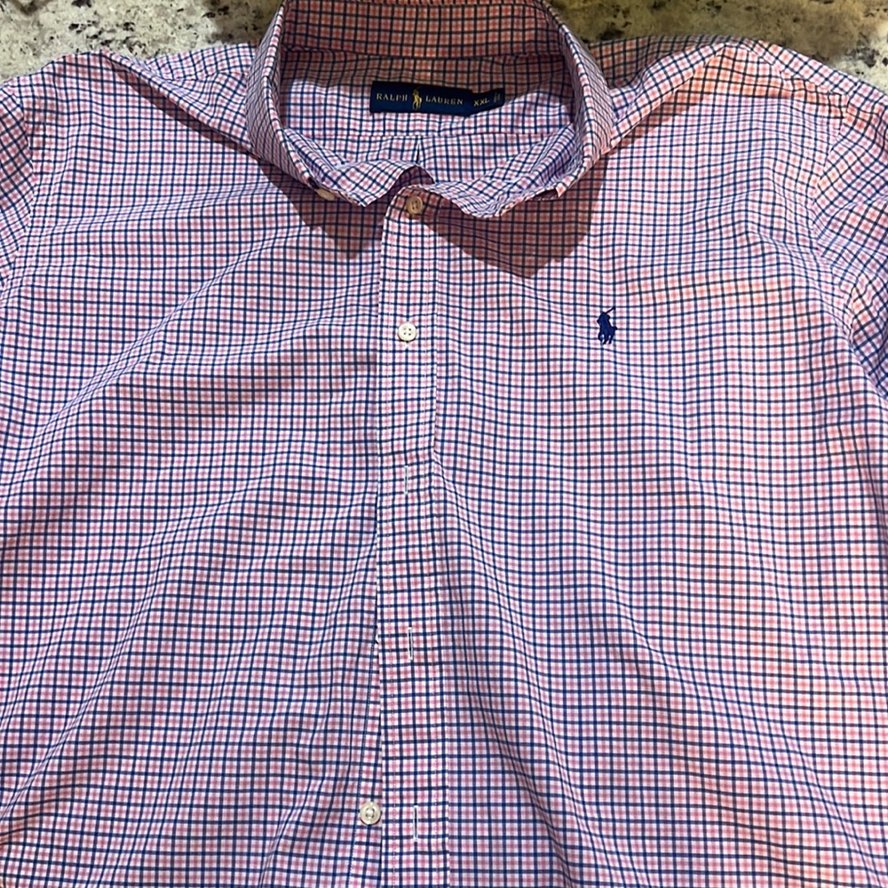 Ralph Lauren polo dress shirt. Lightly worn. Size XXL.